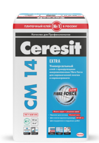 Клей для керамической плитки и керамогранита Ceresit CМ 14 Extra — Cerezit