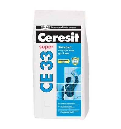 Затирка для узких швов (до 5 мм) Ceresit СЕ 33 Super — Cerezit