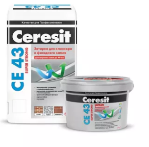 Затирка для широких швов от 5 до 20 мм Ceresit CE 43 Super Strong — Cerezit