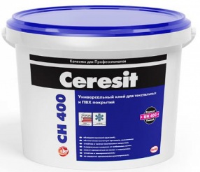 Универсальный клей для ковролинов, ПВХ покрытий и натурального линолеума Ceresit CН 400 — Cerezit