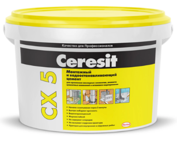 Монтажный и водоостанавливающий цемент Ceresit СХ 5 — Cerezit