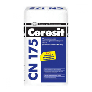 Универсальная самовыравнивающаяся смесь Ceresit CN 175 (от 3 до 60 мм) — Cerezit