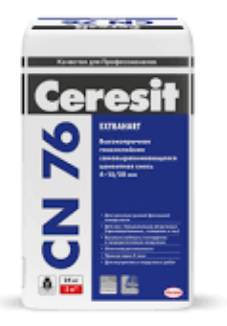 Высокопрочная самовыравнивающаяся цементная смесь Ceresit CN 76 (от 4 до 15 / 50 мм) — Cerezit