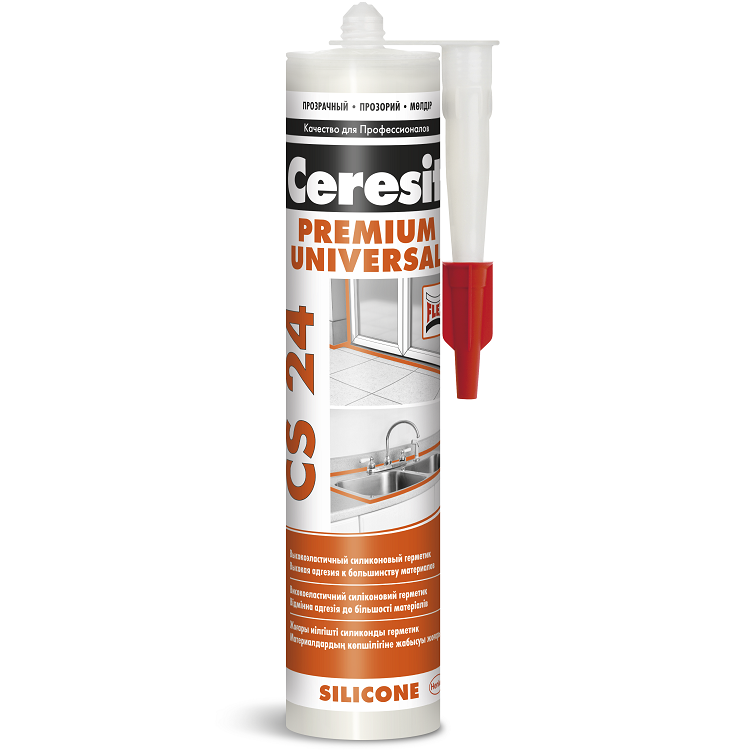 Универсальный силиконовый герметик.Ceresit CS 24 — Cerezit