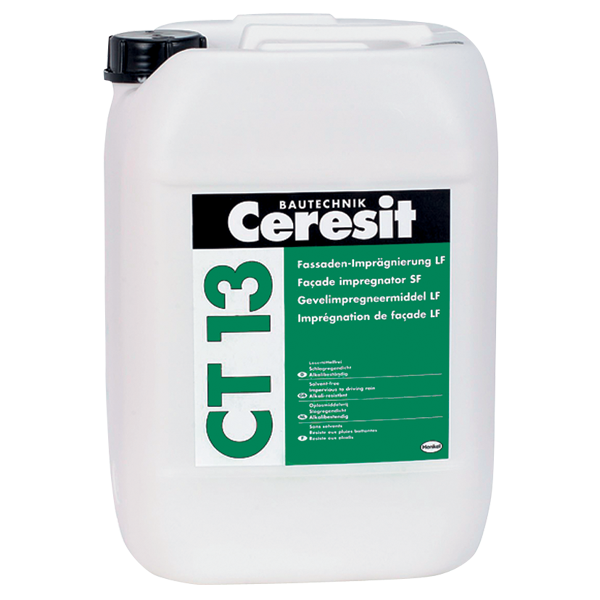 Гидрофобизатор для защиты фасадов от влаги и морозного разрушения Ceresit CT 13 — Cerezit