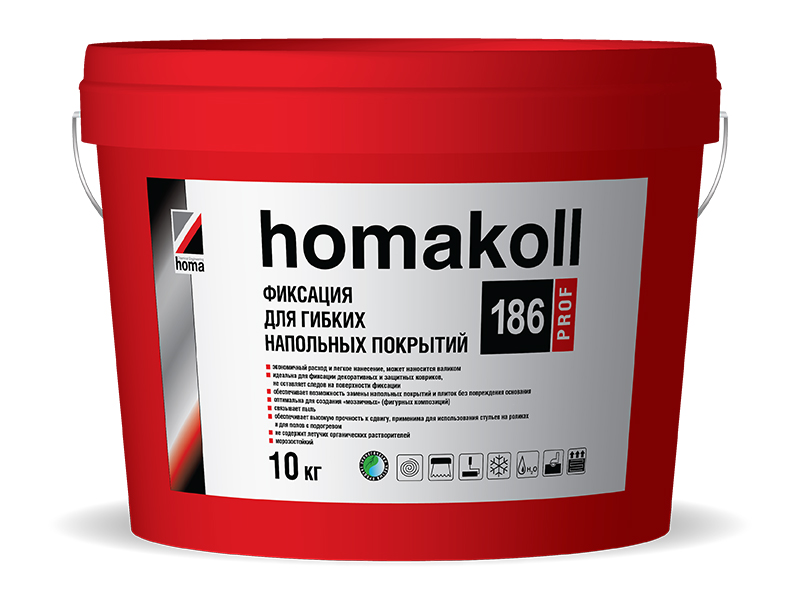 Фиксация для гибких напольных покрытий, водно-дисперсионная — Homakoll