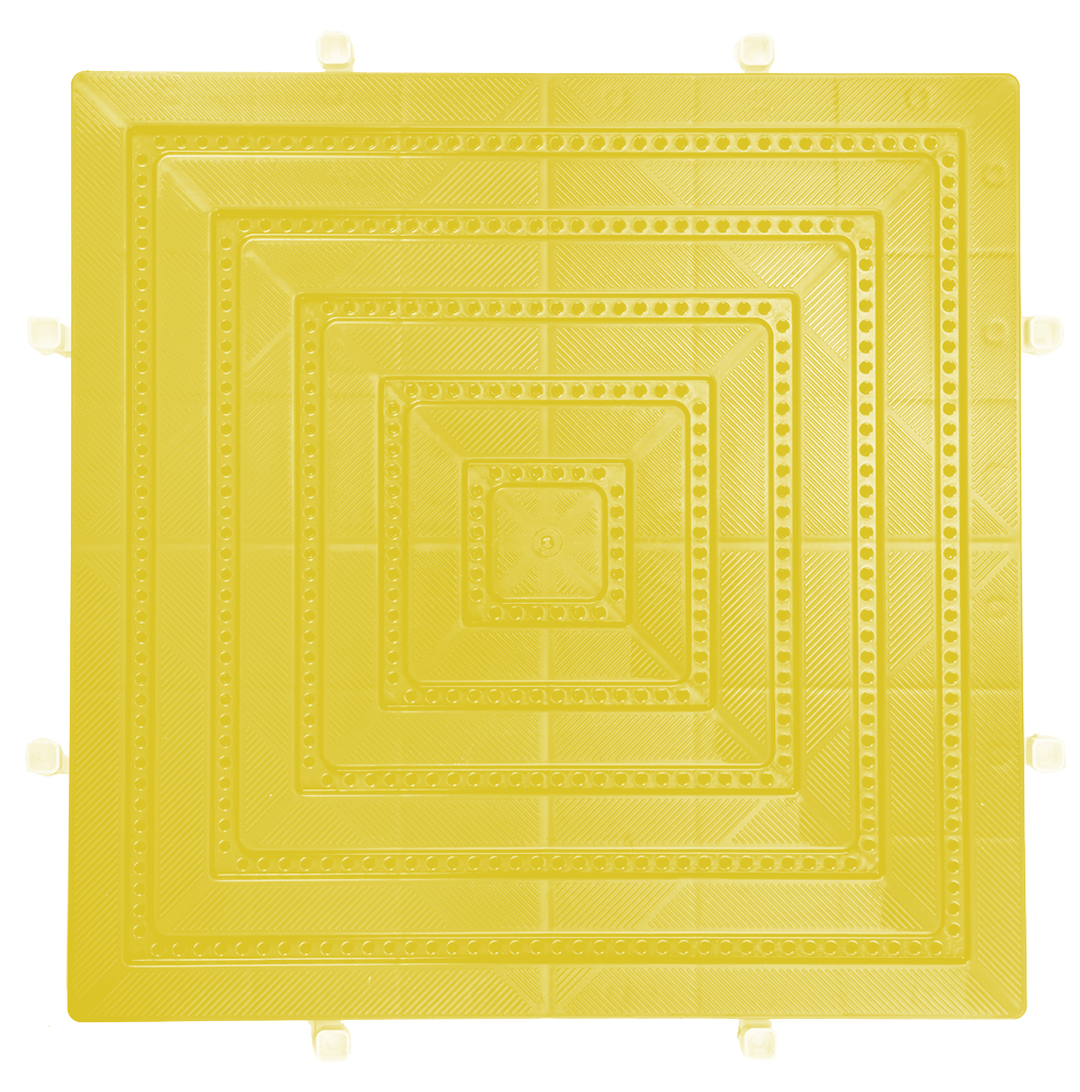 Плитка ПВХ Sold Ecoplast  ( Экопласт ) желтый,  20 мм