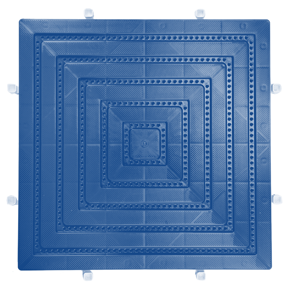 Плитка ПВХ Sold Ecoplast ( Экопласт ) синий , 20 мм