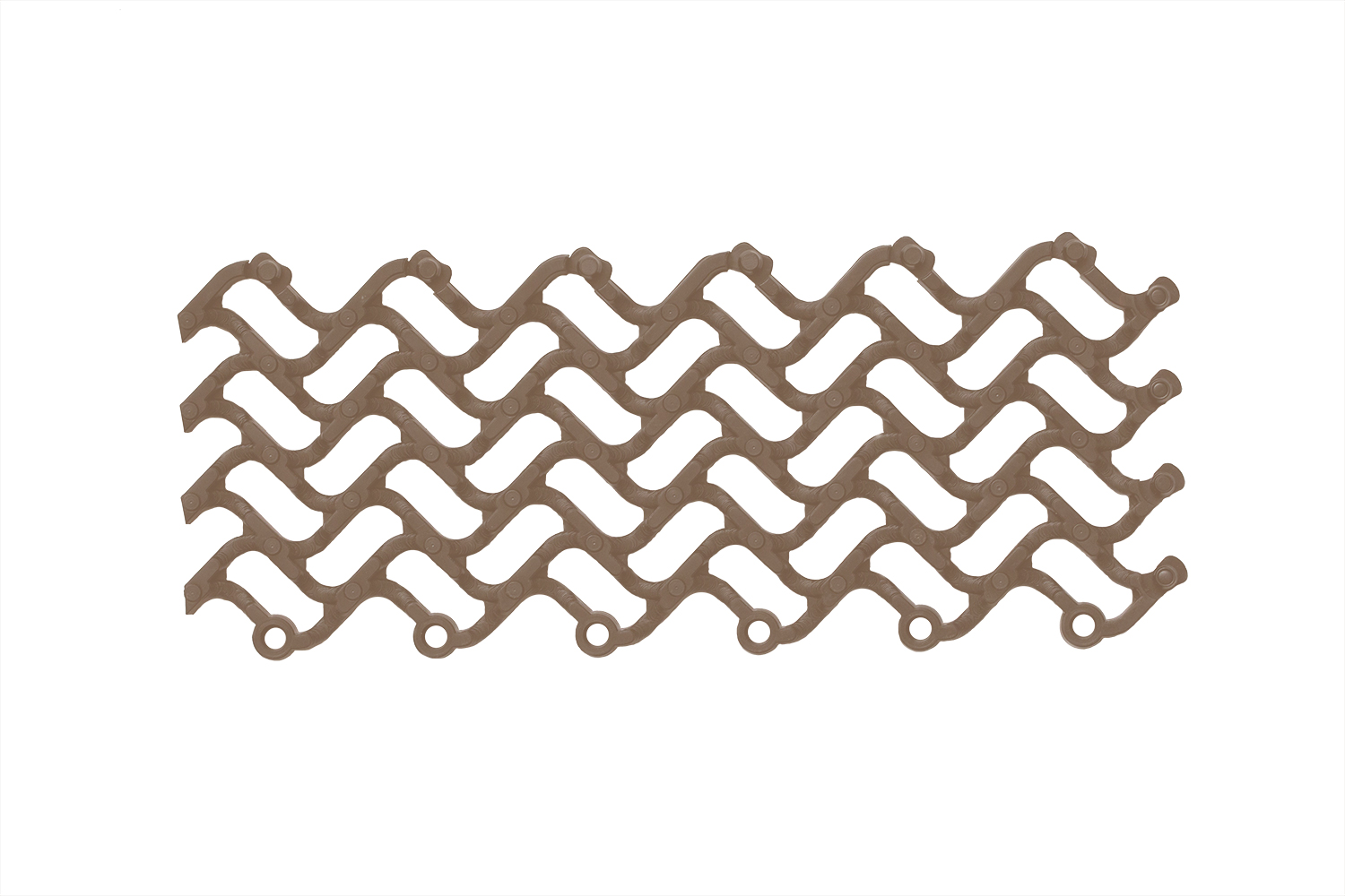 Грязезащитное покрытие Sold Volna ( Волна ) 14 мм, коричневый