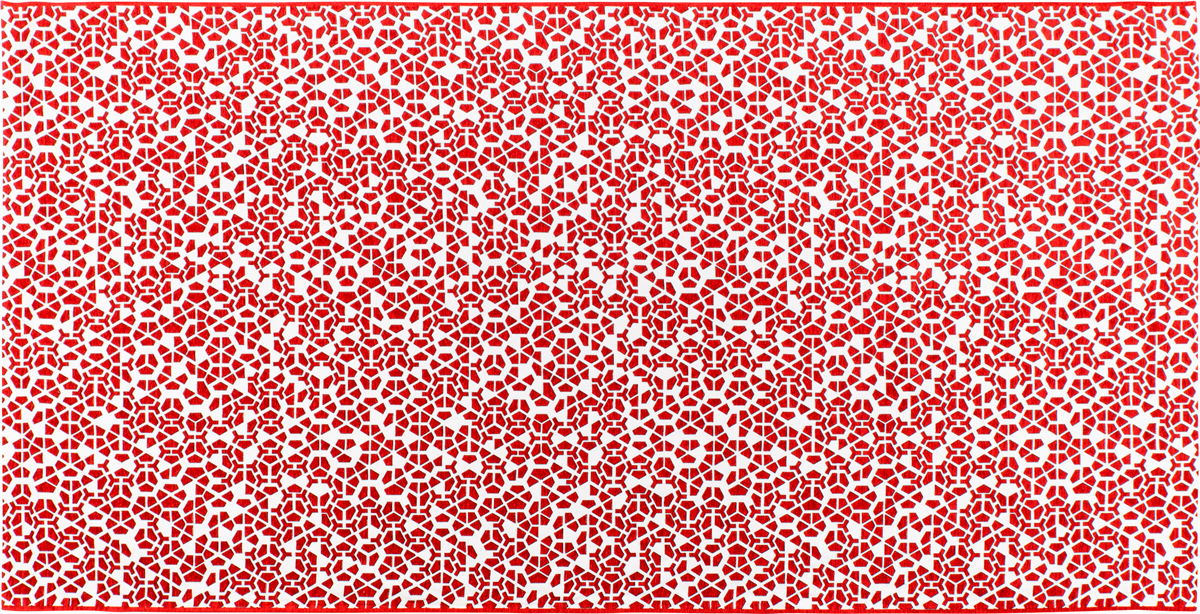 Дизайнерский ковер B.I.C. Milek Tatoo hexagon red