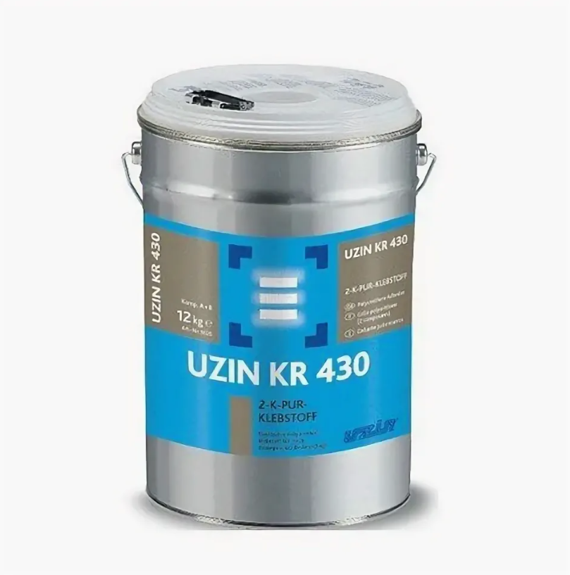 2-К полиуретановый клей для каучуковых и спортивных покрытий Uzin KR 430