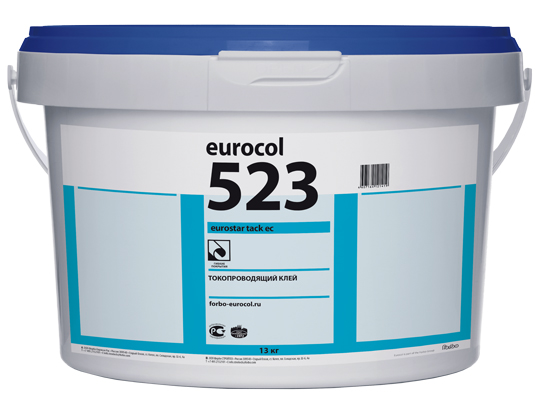 Токопроводящий клей для ПВХ-покрытий Forbo 523 Eurosafe Universal EL, 12 кг