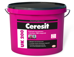 Универсальный водно-дисперсионный клей для текстильных и гетерогенных ПВХ покрытий Ceresit ( Thomsit ) UK 200, 7 кг
